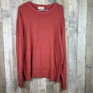 Goodfellow & Co Size XL Crewneck Long Sleeve Sweater Dark Orange